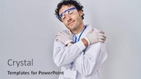  Presentation with self love - Presentation theme featuring hispanic-man-working-at-scientist background and a lemonade colored foreground