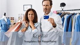  Presentation with sore throat - PPT theme enhanced with hispanic-middle-age-couple-holding background and a light blue colored foreground