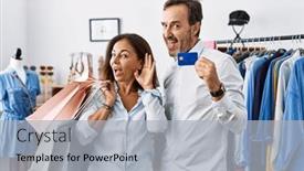  Presentation with hearing - Slides featuring hispanic-middle-age-couple-holding background and a light gray colored foreground