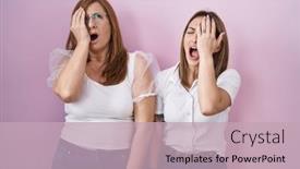  Presentation with face pain - Slides featuring hispanic-mother-and-daughter-wearing background and a soft green colored foreground