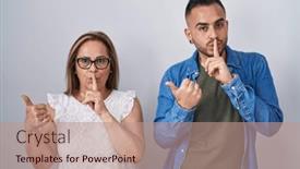  Presentation with together - Presentation with hispanic-mother-and-son-standing background and a  colored foreground