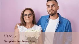  Presentation with mother son flowers - 