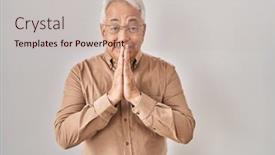  Presentation with forgiveness - Presentation theme with hispanic-senior-man-wearing-glasses background and a soft green colored foreground