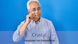  Presentation with lips mouth - Slide deck enhanced with hispanic-senior-man-wearing-glasses background and a  colored foreground