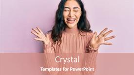  Presentation with dental gipsum - Presentation theme having hispanic-teenager-girl-with-dental background and a coral colored foreground