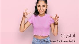  Presentation with yelling - Cool new presentation theme with hispanic-teenager-girl-with-dental backdrop and a lemonade colored foreground