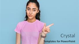  Presentation with dental - Audience pleasing PPT layouts consisting of hispanic-teenager-girl-with-dental backdrop and a light blue colored foreground