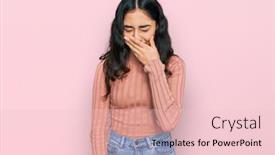  Presentation with health care - Audience pleasing presentation consisting of hispanic-teenager-girl-with-dental backdrop and a lemonade colored foreground