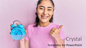 Presentation with dental - Audience pleasing PPT theme consisting of hispanic-teenager-with-dental-braces backdrop and a lemonade colored foreground