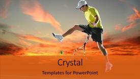  Presentation with tennis - PPT layouts enhanced with hispanic tennis player returning ball background and a  colored foreground