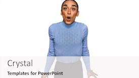  Presentation with transgender - PPT layouts with hispanic-transgender-man-wearing-make background and a white colored foreground