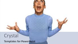  Presentation with transgender - Cool new slide set with hispanic-transgender-man-wearing-make backdrop and a light blue colored foreground