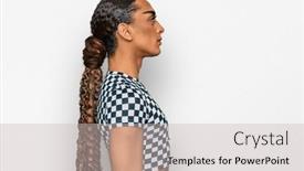  Presentation with long hair man - Theme with hispanic-transgender-man-wearing-make background and a soft green colored foreground