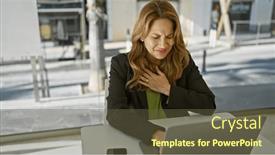  Presentation with chest-pain - Presentation featuring hispanic-woman-experiencing-chest-pain and a tawny brown colored foreground