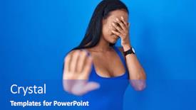  Presentation with woman sad - 