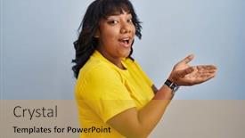  Presentation with woman hands open - 