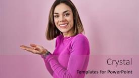  Presentation with woman hands open - 