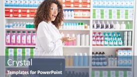  Presentation with woman hands open - Theme with hispanic-woman-with-curly-hair background and a ocean colored foreground