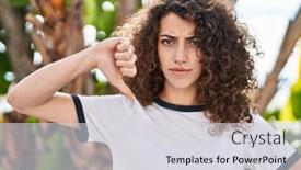  Presentation with real woman hair texture human - Presentation with hispanic-woman-with-curly-hair background and a light gray colored foreground