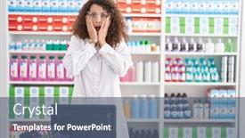  Presentation with curly hair - Presentation theme featuring hispanic-woman-with-curly-hair background and a  colored foreground