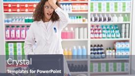  Presentation with curly hair - Presentation theme enhanced with hispanic-woman-with-curly-hair background and a gray colored foreground