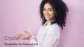  Presentation with woman hands open - 