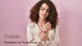  Presentation with inflammation - Presentation featuring hispanic-woman-with-curly-hair background and a coral colored foreground
