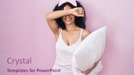  Presentation with curly hair - PPT layouts enhanced with hispanic-woman-with-curly-hair and a lemonade colored foreground