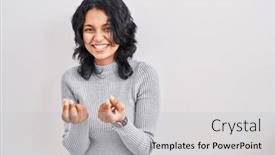  Presentation with salary - PPT layouts having hispanic-woman-with-dark-hair background and a light gray colored foreground
