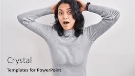  Presentation with woman hands open - 