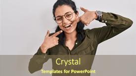  Presentation with hair - Slides with hispanic-woman-with-dark-hair background and a tawny brown colored foreground