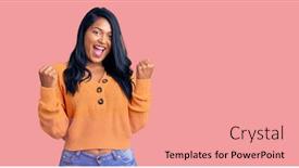  Presentation with long hair - Amazing PPT layouts having hispanic-woman-with-long-hair backdrop and a coral colored foreground