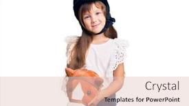  Presentation with horse hair - Slide set consisting of hispanic-woman-with-long-hair background and a lemonade colored foreground