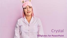  Presentation with pink simple - Colorful PPT theme enhanced with hispanic-woman-with-pink-hair backdrop and a lemonade colored foreground