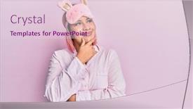  Presentation with pajama - Theme consisting of hispanic-woman-with-pink-hair background and a lemonade colored foreground