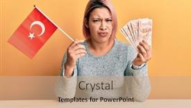  Presentation with hair - Slide deck having hispanic-woman-with-pink-hair background and a  colored foreground