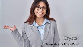  Presentation with hand palm - 