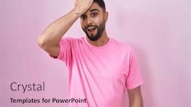  Presentation with memory - Presentation theme with hispanic-young-man-standing-over background and a lemonade colored foreground