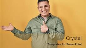  Presentation with hand palm - 