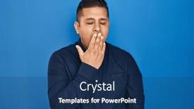  Presentation with hispanic - Slides enhanced with hispanic-young-man-standing-over background and a ocean colored foreground