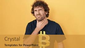  Presentation with infection - Slide set consisting of hispanic-young-man-wearing-bitcoin background and a gold colored foreground