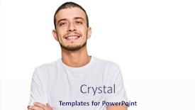  Presentation with camera - Slide set with hispanic-young-man-wearing-casual background and a sky blue colored foreground