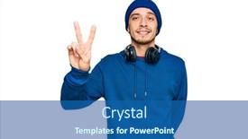  Presentation with wool - Slide deck enhanced with hispanic-young-man-wearing-sweatshirt background and a ocean colored foreground