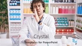  Presentation with talk - PPT layouts having hispanic-young-man-working background and a  colored foreground