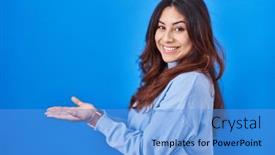  Presentation with woman hands open - 