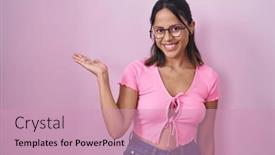  Presentation with hand palm - 