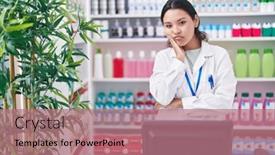  Presentation with depression - Slide deck featuring hispanic-young-woman-working background and a  colored foreground