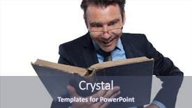  Presentation with professor - Cool new presentation theme with historian - man caucasian professor teaching cheerful backdrop and a  colored foreground