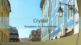  Presentation with architectural - Beautiful presentation theme featuring historic architectural in lisbon backdrop and a arctic colored foreground