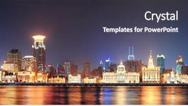  Presentation with shanghai - Slide set consisting of  background and a  colored foreground